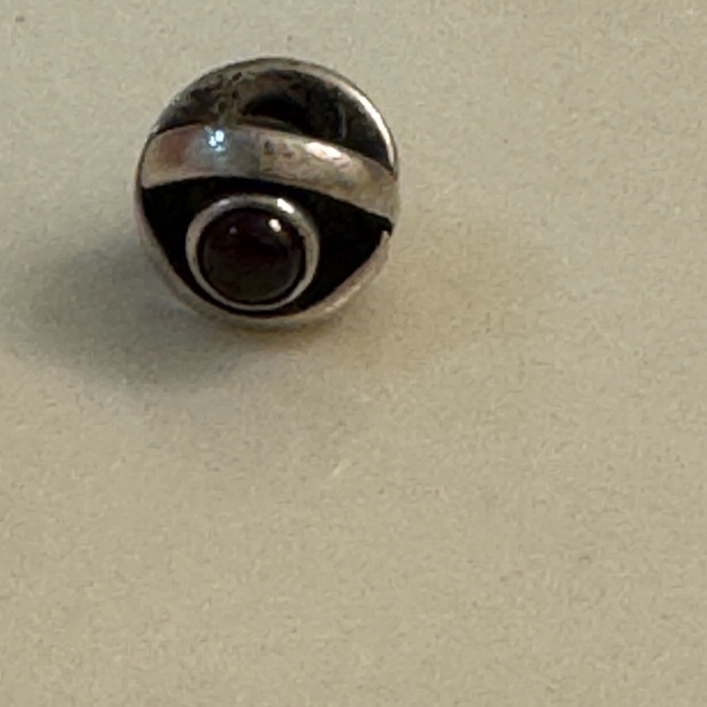 Pandora Silver and Black Bracelet Charm